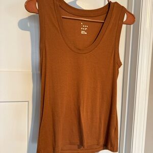 Brown Sleeveless Top